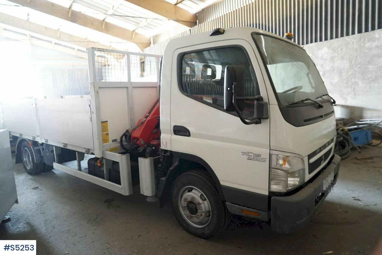 Crane truck with flat Mitsubishi Canter 7C15 - Camión grúa: foto 1 Crane truck with flat Mitsubishi Canter 7C15 - Camión grúa: foto 1