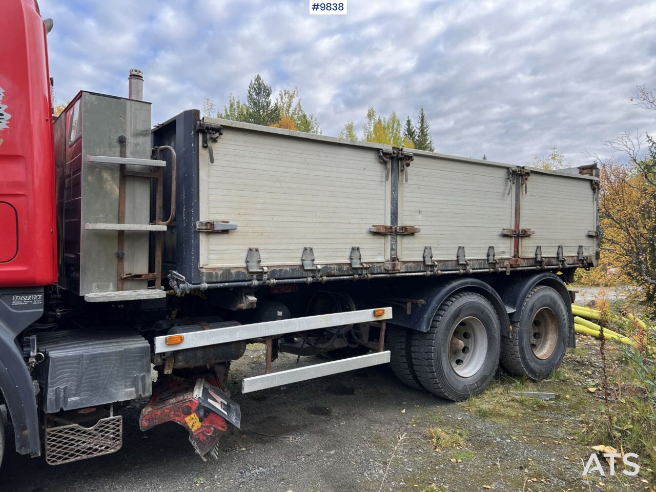 Camión volquete Dump Truck Scania R164 with plow equipment and underbite: foto 14