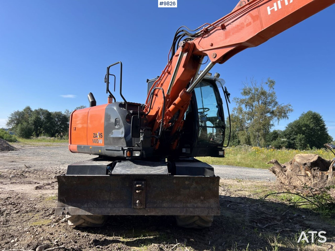 Hitachi ZX140 W-5B with rotor and planer bucket - Excavadora de ruedas: foto 4 Hitachi ZX140 W-5B with rotor and planer bucket - Excavadora de ruedas: foto 4