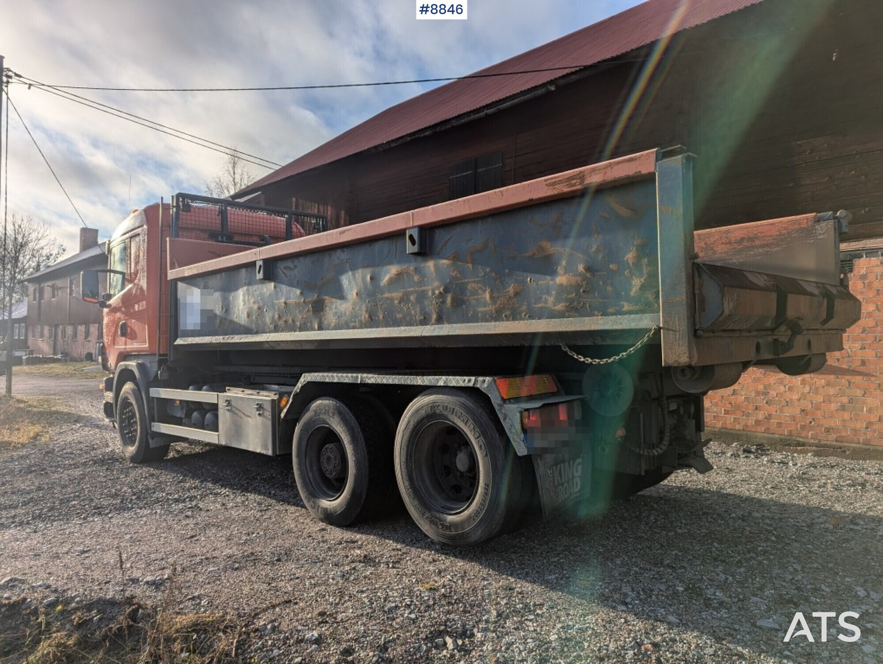 Hook Truck Scania R124BG 6x2 with gravel flatbed (SEE VIDEO) - Camión multibasculante: foto 3 Hook Truck Scania R124BG 6x2 with gravel flatbed (SEE VIDEO) - Camión multibasculante: foto 3