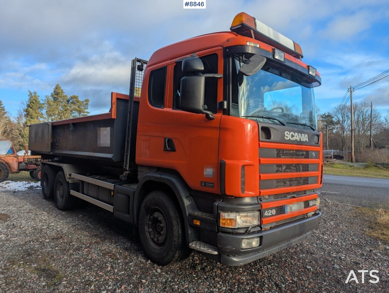 Hook Truck Scania R124BG 6x2 with gravel flatbed (SEE VIDEO) - Camión multibasculante: foto 2 Hook Truck Scania R124BG 6x2 with gravel flatbed (SEE VIDEO) - Camión multibasculante: foto 2