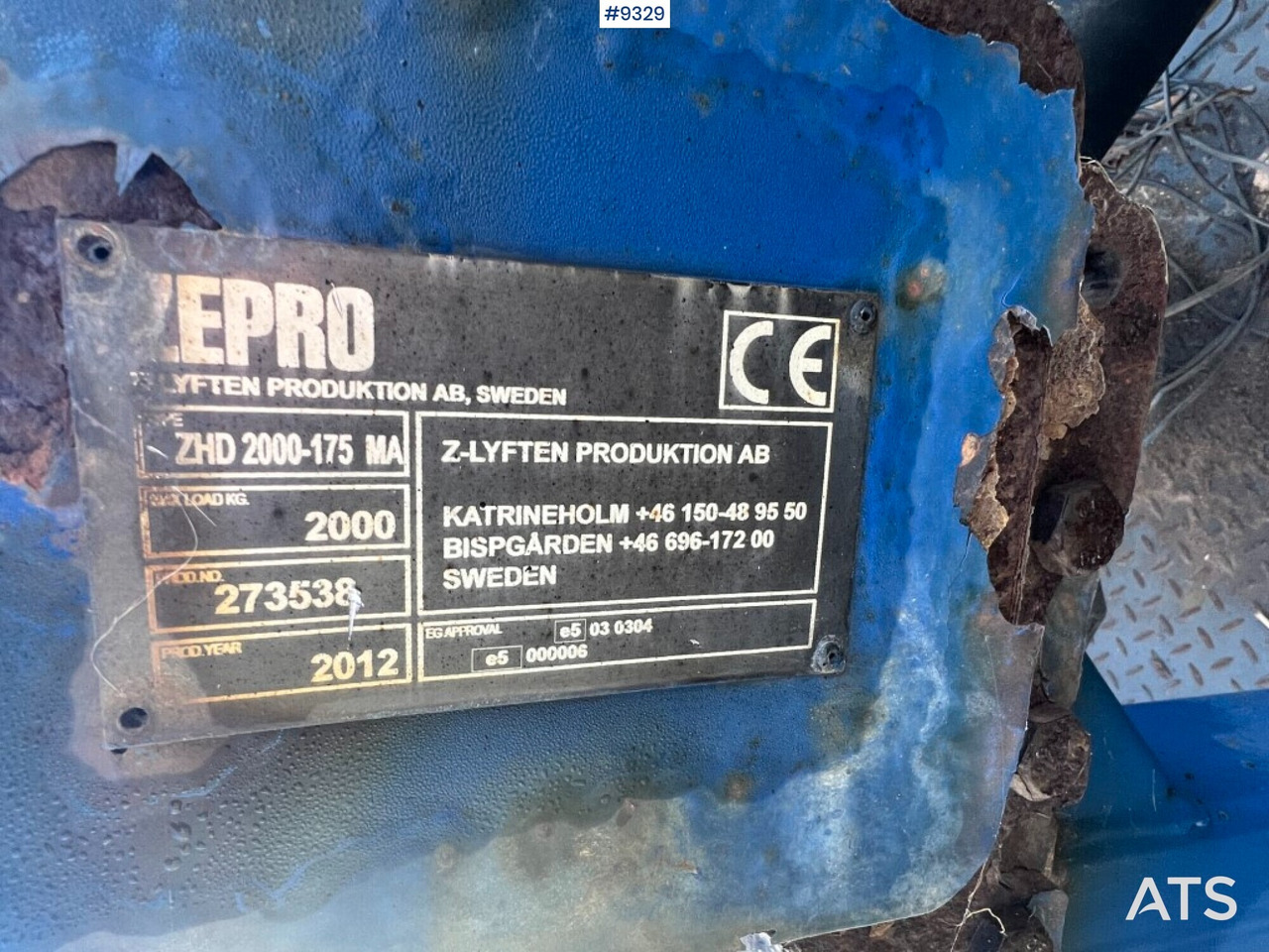 Tail lift - Zepro- ZHD2000-175MA - Trampilla elevadora: foto 4 Tail lift - Zepro- ZHD2000-175MA - Trampilla elevadora: foto 4