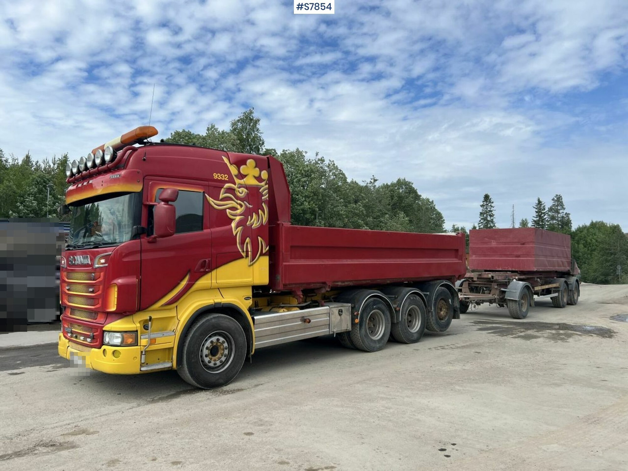 Tipper Truck Scania R500 with side tipper and ORY T 10 Tipper trailer - Camión volquete, Remolque volquete: foto 1 Tipper Truck Scania R500 with side tipper and ORY T 10 Tipper trailer - Camión volquete, Remolque volquete: foto 1