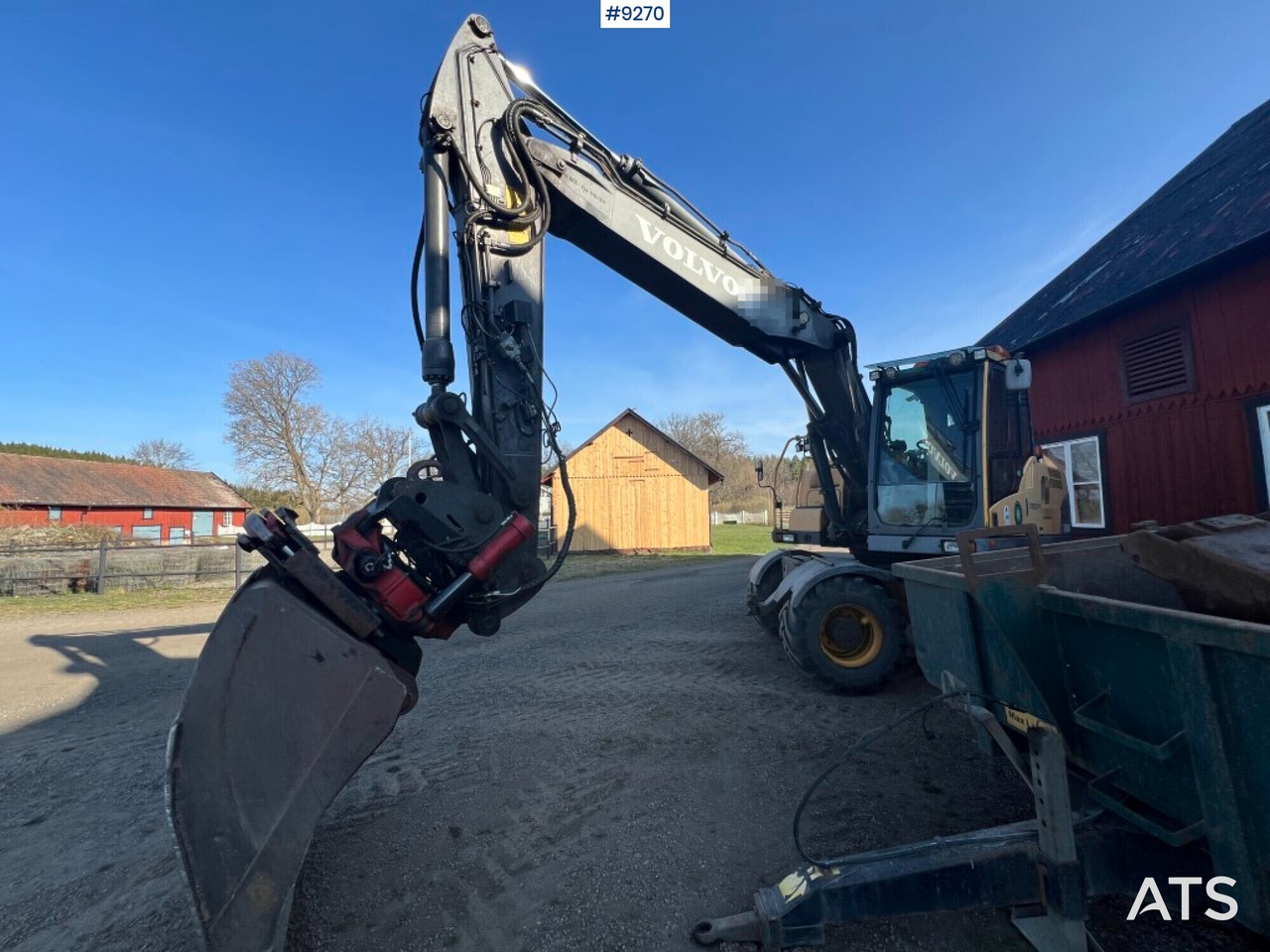 Volvo EW 160 C wheeled excavator (VIDEO) - Excavadora de ruedas: foto 5 Volvo EW 160 C wheeled excavator (VIDEO) - Excavadora de ruedas: foto 5