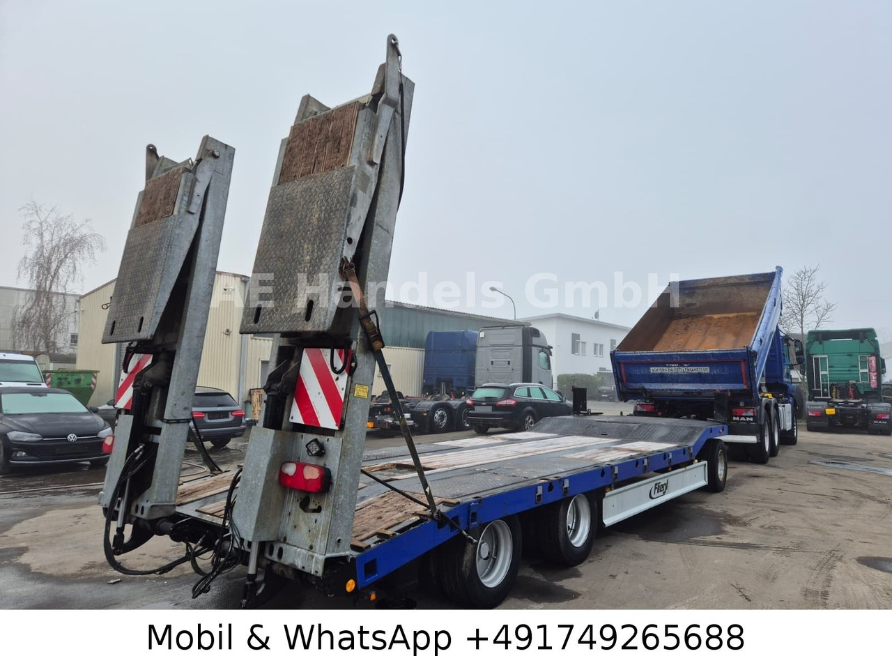 Fliegl DTS 300 Drehschemel Tieflader*Hydraulische Rampe - Remolque góndola rebajadas: foto 4 Fliegl DTS 300 Drehschemel Tieflader*Hydraulische Rampe - Remolque góndola rebajadas: foto 4