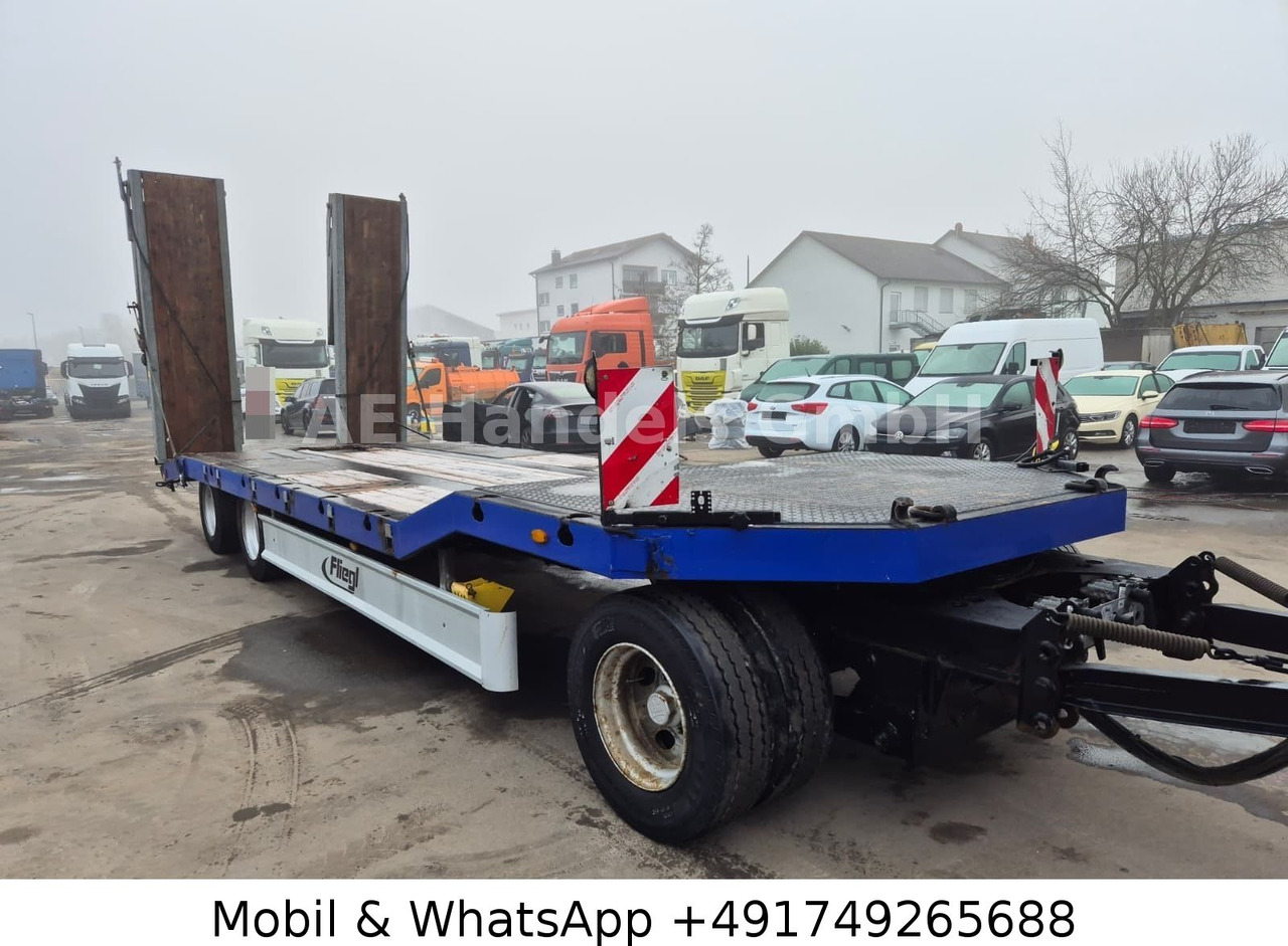 Fliegl DTS 300 Drehschemel Tieflader*Hydraulische Rampe - Remolque góndola rebajadas: foto 1 Fliegl DTS 300 Drehschemel Tieflader*Hydraulische Rampe - Remolque góndola rebajadas: foto 1