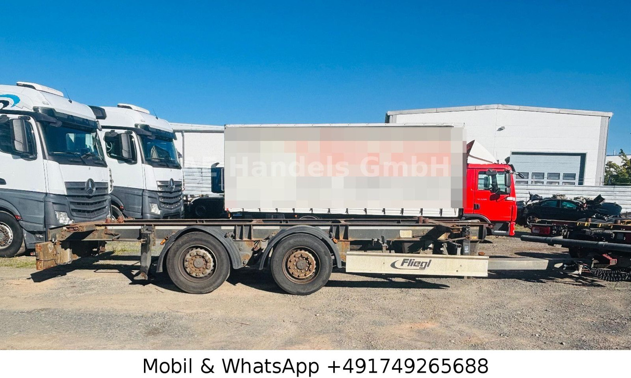 Fliegl TWP 180 Tandem BDF Tiefgekoppelt *Scheibenbremse - Remolque portacontenedore/ Intercambiable: foto 2 Fliegl TWP 180 Tandem BDF Tiefgekoppelt *Scheibenbremse - Remolque portacontenedore/ Intercambiable: foto 2