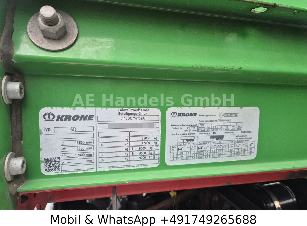 Semirremolque lona Krone SD Coil *Edscha/Tautliner/1.Lift/Palettenkasten: foto 12