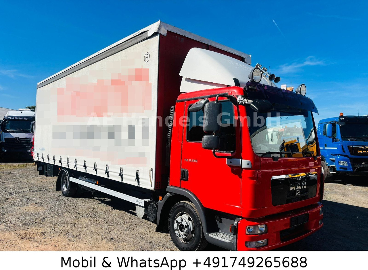MAN TGL 8.220 C BL P+P 4x2*LBW/Tautliner/AHK/AirPipe - Furgoneta con caja de lona: foto 1 MAN TGL 8.220 C BL P+P 4x2*LBW/Tautliner/AHK/AirPipe - Furgoneta con caja de lona: foto 1