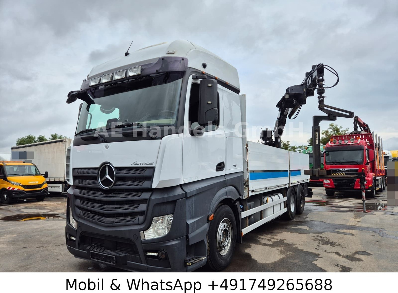 Mercedes-Benz Actros IV 2646 L LL 6x2 *Retarder/Hiab-177K-Pro - Camión caja abierta, Camión grúa: foto 1 Mercedes-Benz Actros IV 2646 L LL 6x2 *Retarder/Hiab-177K-Pro - Camión caja abierta, Camión grúa: foto 1