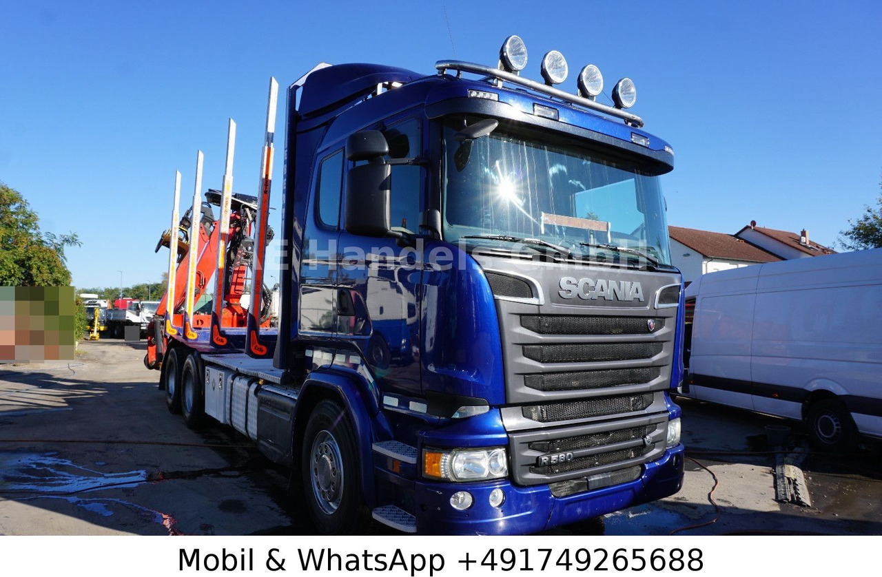 Scania R580 V8 LL 6x4 Palfinger-M120Z79 *Retarder/ACC - Camión forestal, Camión grúa: foto 1 Scania R580 V8 LL 6x4 Palfinger-M120Z79 *Retarder/ACC - Camión forestal, Camión grúa: foto 1