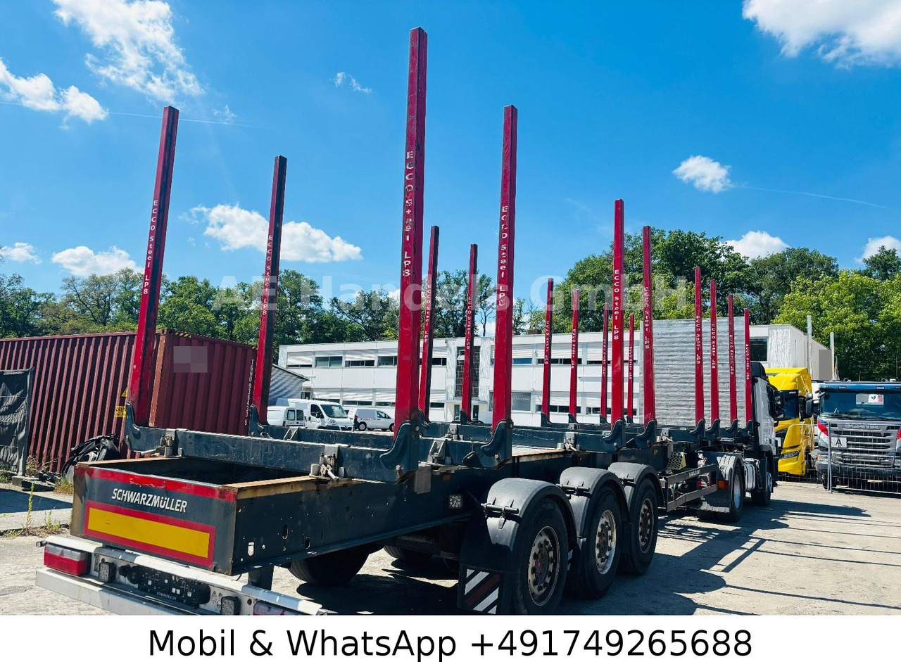 Schwarzmüller S1 Y-Serie Lang-Holz *8x Rungen/Liftachse/Alcoa - Semirremolque forestal: foto 2 Schwarzmüller S1 Y-Serie Lang-Holz *8x Rungen/Liftachse/Alcoa - Semirremolque forestal: foto 2
