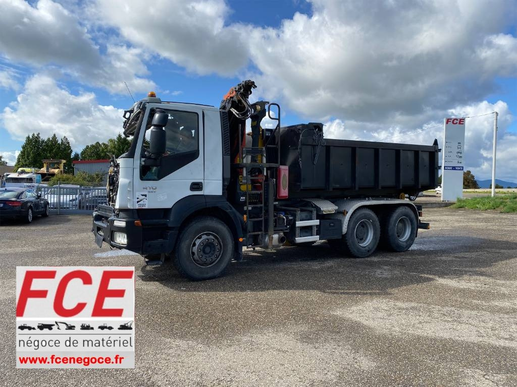 Iveco TRAKKER 410/EEV -PALFINGER PK13001-T18 endommagé - Camión multibasculante: foto 1 Iveco TRAKKER 410/EEV -PALFINGER PK13001-T18 endommagé - Camión multibasculante: foto 1