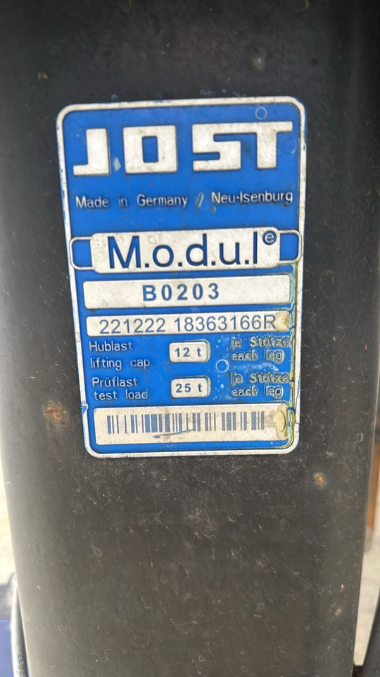 Jost B0203 12,5t - Rampa de carga: foto 3 Jost B0203 12,5t - Rampa de carga: foto 3