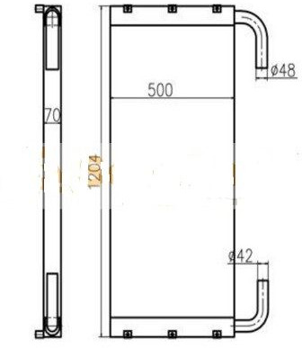 4650356 OILCOOLER HITACHI ZX270.3 280.3 - Radiador: foto 1 4650356 OILCOOLER HITACHI ZX270.3 280.3 - Radiador: foto 1