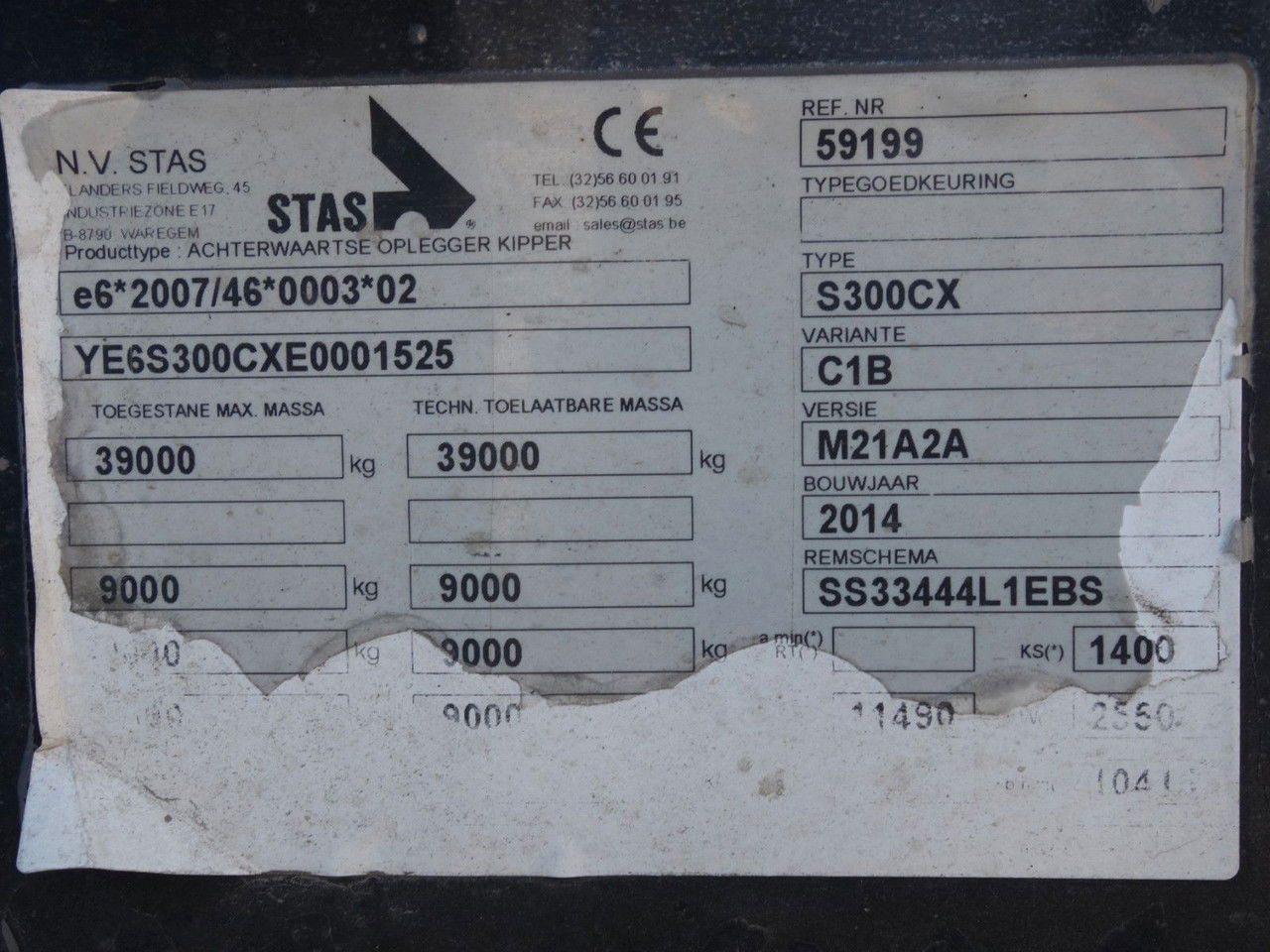 Semirremolque volquete Stas Alu kipper, 50 cm3, Liftachse, SAF, Rollplane: foto 19