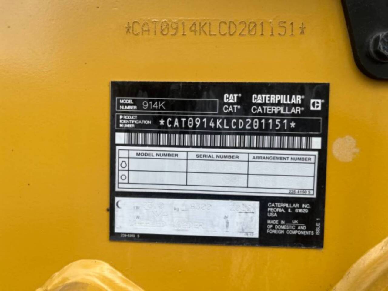 Cargadora de ruedas CAT 914K: foto 6 Cargadora de ruedas CAT 914K: foto 6