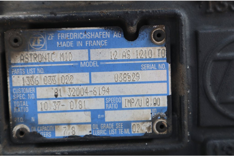 MAN MAN TGL 12.250 - Caja de cambios para Camión: foto 5 MAN MAN TGL 12.250 - Caja de cambios para Camión: foto 5