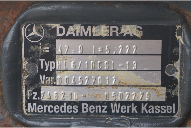 Mercedes-Benz HL6/1DC-13 47/9 - Eje posterior para Camión: foto 4 Mercedes-Benz HL6/1DC-13 47/9 - Eje posterior para Camión: foto 4