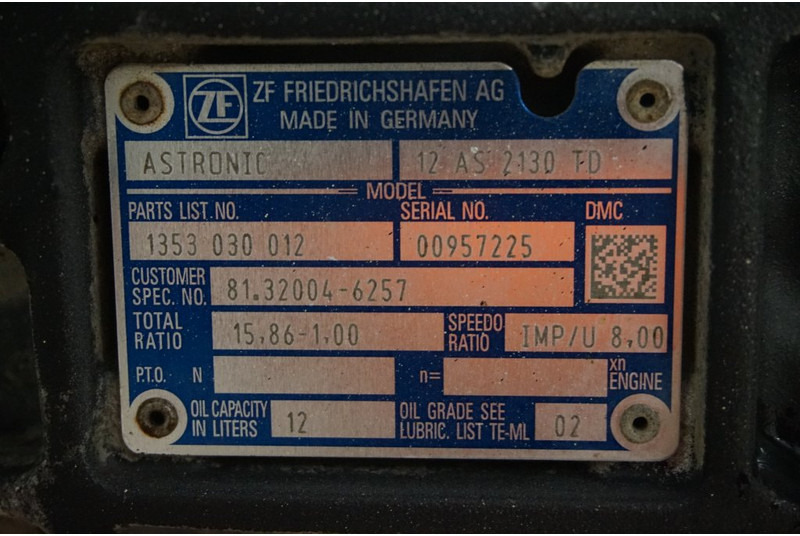 ZF 12AS2130DD TGS - Caja de cambios para Camión: foto 5 ZF 12AS2130DD TGS - Caja de cambios para Camión: foto 5