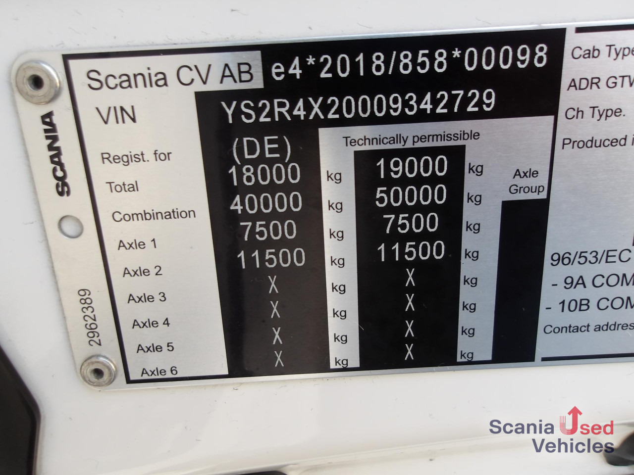 Cabeza tractora SCANIA R 460 EB - MEGA - HIGHLINE - 2x TANKs - ACC: foto 6