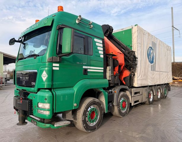 MAN TGS 35.480 10x6,E5,Palfinger PK92002+JIB+winch - Camión grúa, Camión lona: foto 1 MAN TGS 35.480 10x6,E5,Palfinger PK92002+JIB+winch - Camión grúa, Camión lona: foto 1