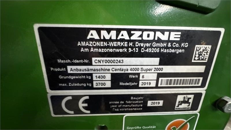 Amazone KG4001Super/Cataya4000Super KG 4001 Super  - Combinado de siembra: foto 2 Amazone KG4001Super/Cataya4000Super KG 4001 Super  - Combinado de siembra: foto 2
