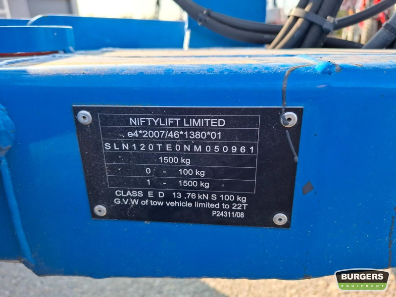Niftylift 120TE - Plataforma elevadora remolcable: foto 5 Niftylift 120TE - Plataforma elevadora remolcable: foto 5