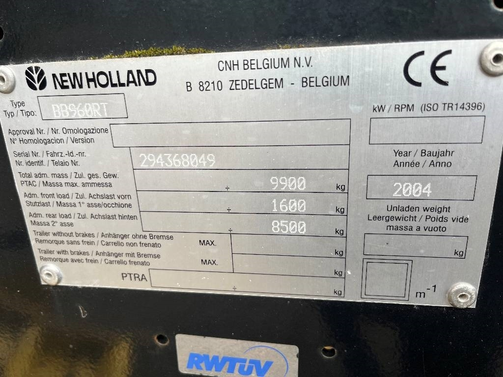 New Holland BB 960 A Dismantled: only spare parts - Empacadora de pacas cuadradas: foto 2 New Holland BB 960 A Dismantled: only spare parts - Empacadora de pacas cuadradas: foto 2