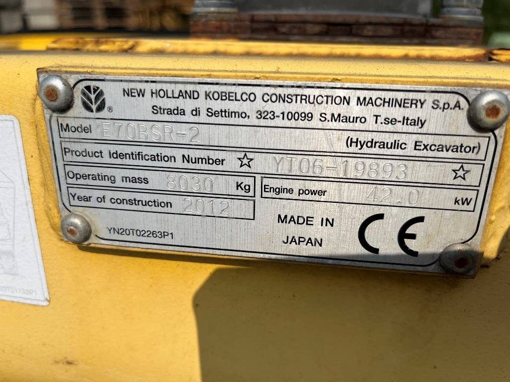 New Holland E 70 B SR - Miniexcavadora: foto 2 New Holland E 70 B SR - Miniexcavadora: foto 2