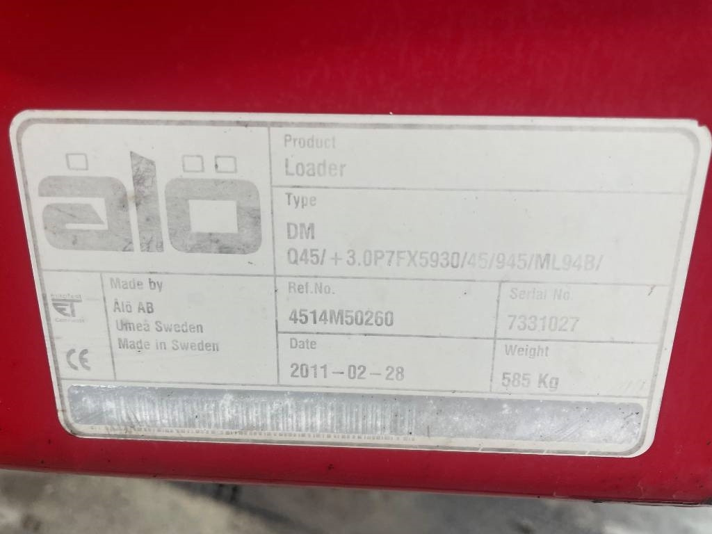 Reservdelar / Parts till Trima +3.0 P - Cargador frontal para tractor: foto 3 Reservdelar / Parts till Trima +3.0 P - Cargador frontal para tractor: foto 3
