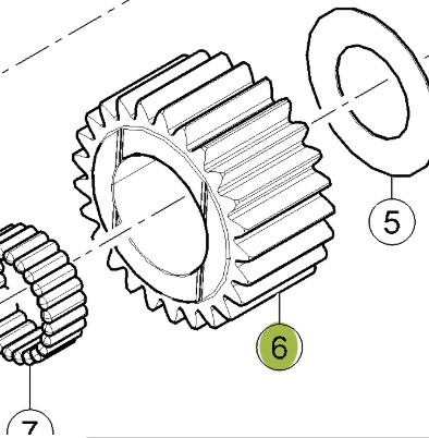 CLAAS Arion 610 660 Koło Koronowe Tylnego Napędu 6005029409 60 0502 940 9 - Transmisión para Maquinaria agrícola: foto 1 CLAAS Arion 610 660 Koło Koronowe Tylnego Napędu 6005029409 60 0502 940 9 - Transmisión para Maquinaria agrícola: foto 1