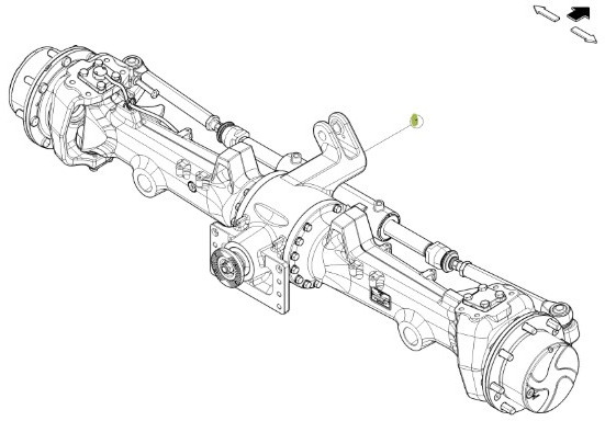 CLAAS Arion 610 660 Kompletny Most Przedni Oś Przednia CZĘŚCI 0022470963 00 2247 096 3 - Eje y piezas para Maquinaria agrícola: foto 1 CLAAS Arion 610 660 Kompletny Most Przedni Oś Przednia CZĘŚCI 0022470963 00 2247 096 3 - Eje y piezas para Maquinaria agrícola: foto 1
