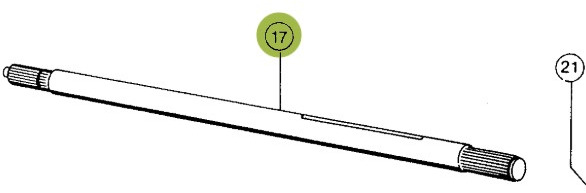 Claas Dominator 96 Wałek Pośredni 0006068741 00 0606 874 1 - Caja de cambios y piezas para Maquinaria agrícola: foto 1 Claas Dominator 96 Wałek Pośredni 0006068741 00 0606 874 1 - Caja de cambios y piezas para Maquinaria agrícola: foto 1