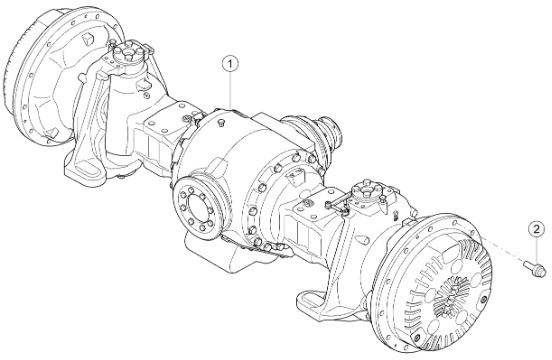 Claas Xerion 4000 - most napędowy, zwolnica, zwrotnica, dyferencjał, półoś 0006276504 - Eje y piezas para Maquinaria agrícola: foto 1 Claas Xerion 4000 - most napędowy, zwolnica, zwrotnica, dyferencjał, półoś 0006276504 - Eje y piezas para Maquinaria agrícola: foto 1