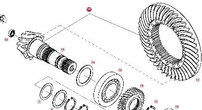 Fendt 414 415 Vario Zestaw Koła Koronowego G404100410013 404100410013 - Diferencial para Maquinaria agrícola: foto 1 Fendt 414 415 Vario Zestaw Koła Koronowego G404100410013 404100410013 - Diferencial para Maquinaria agrícola: foto 1