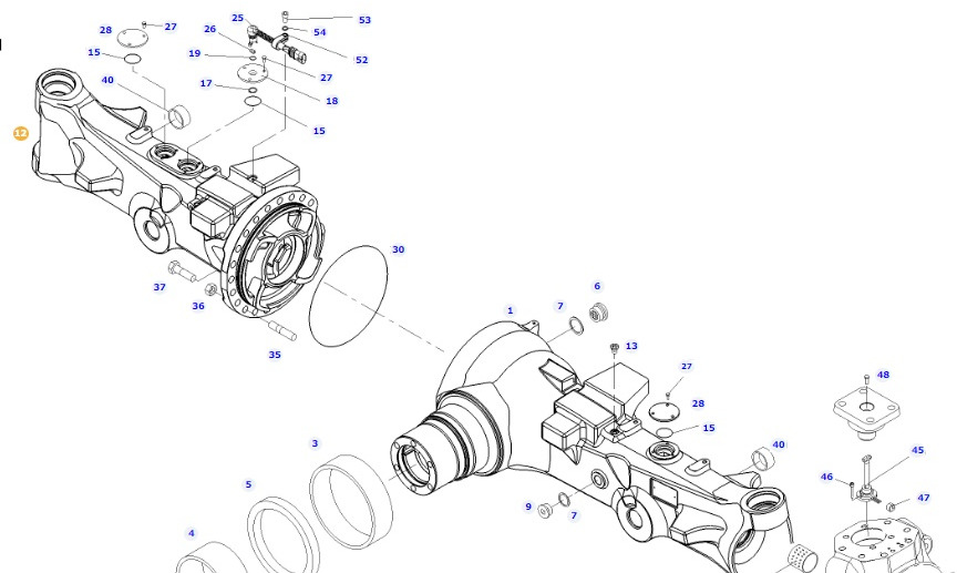 Fendt 828 S4 Vario - most przedni - oś przednia prawa 755/137 F835300020160 - Eje delantero para Maquinaria agrícola: foto 1 Fendt 828 S4 Vario - most przedni - oś przednia prawa 755/137 F835300020160 - Eje delantero para Maquinaria agrícola: foto 1
