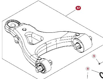 Fendt 930 933 936 939 942 GEN 7 Wahacz Dolny Prawy CZĘŚCI H218PF050047A - Suspensión de ballestas para Maquinaria agrícola: foto 1 Fendt 930 933 936 939 942 GEN 7 Wahacz Dolny Prawy CZĘŚCI H218PF050047A - Suspensión de ballestas para Maquinaria agrícola: foto 1