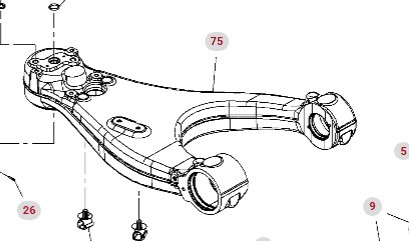 Fendt 930 933 936 939 942 GEN 7 Wahacz Górny Prawy CZĘŚCI H218PF050048A - Suspensión para Maquinaria agrícola: foto 1 Fendt 930 933 936 939 942 GEN 7 Wahacz Górny Prawy CZĘŚCI H218PF050048A - Suspensión para Maquinaria agrícola: foto 1