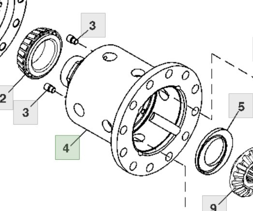 John Deere 7830 Obudowa Przedniej Osi R181021 - Eje y piezas para Maquinaria agrícola: foto 1 John Deere 7830 Obudowa Przedniej Osi R181021 - Eje y piezas para Maquinaria agrícola: foto 1