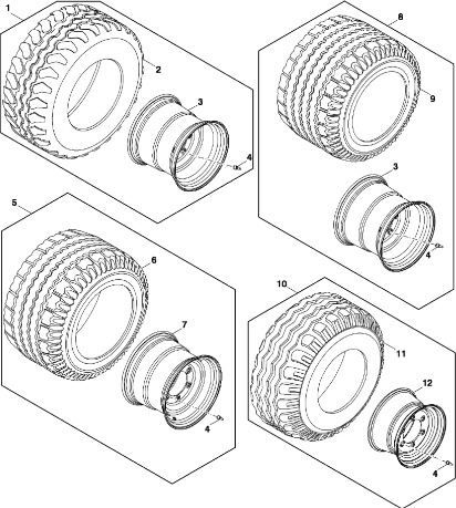 John Deere 960 - Felga DC54695 (Rama, pokrywy, róźne) - Llanta para Maquinaria agrícola: foto 1 John Deere 960 - Felga DC54695 (Rama, pokrywy, róźne) - Llanta para Maquinaria agrícola: foto 1
