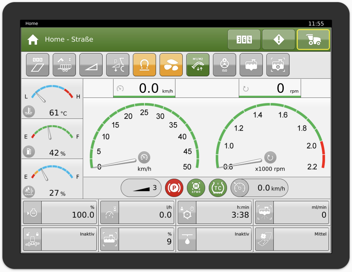 Krone BigX 780 Terminal X-Touch 12 - Salpicadero para Maquinaria agrícola: foto 2 Krone BigX 780 Terminal X-Touch 12 - Salpicadero para Maquinaria agrícola: foto 2