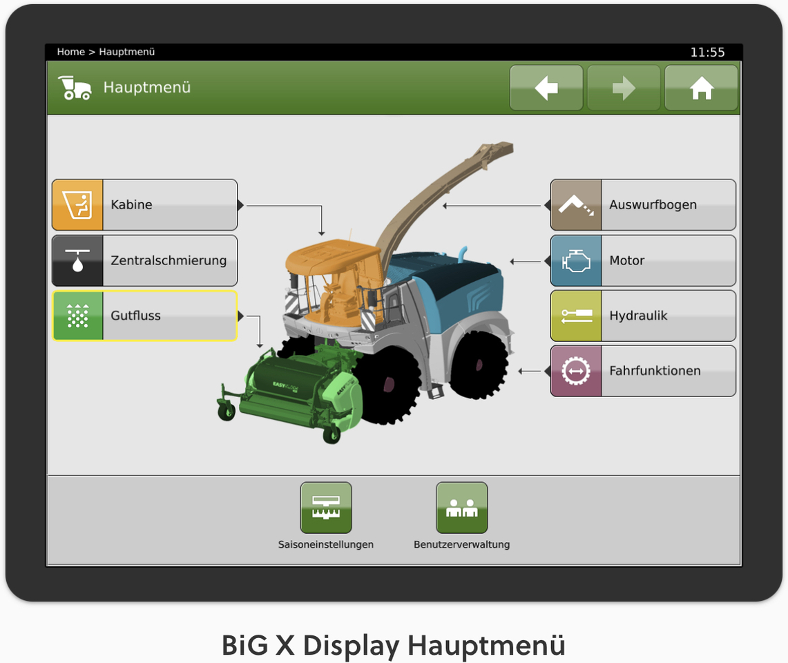 Krone BigX 780 Terminal X-Touch 12 - Salpicadero para Maquinaria agrícola: foto 3 Krone BigX 780 Terminal X-Touch 12 - Salpicadero para Maquinaria agrícola: foto 3
