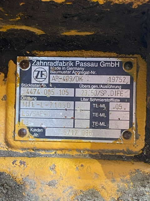 Liebheer L544 zwolnica kompletna AP-409/DK , ZF 4474005105 - Mando final para Maquinaria de construcción: foto 2 Liebheer L544 zwolnica kompletna AP-409/DK , ZF 4474005105 - Mando final para Maquinaria de construcción: foto 2