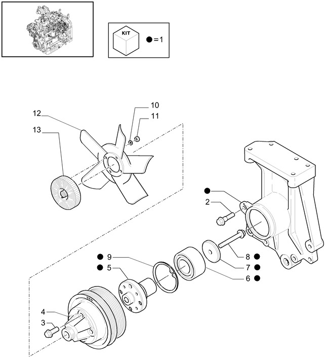 New Holland T6010 Piasta 81862862 - Motor y piezas para Tractor: foto 1 New Holland T6010 Piasta 81862862 - Motor y piezas para Tractor: foto 1