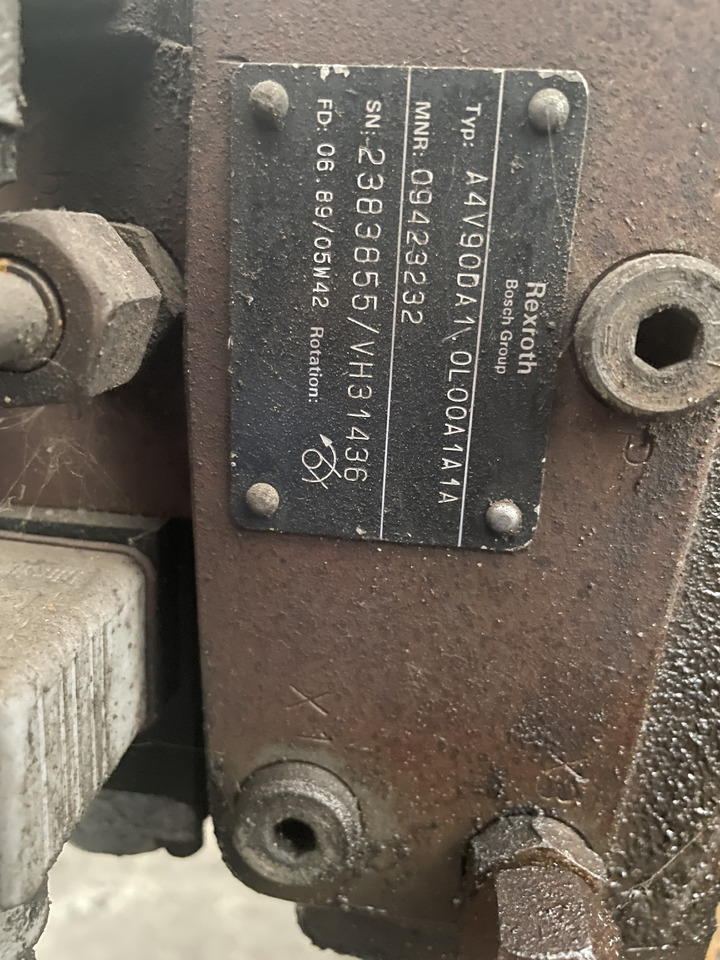 Pompa hydrauliczna hydromatik Rexroth A4V90DA1 0L001A1A - Bomba hidráulica para Maquinaria agrícola: foto 2 Pompa hydrauliczna hydromatik Rexroth A4V90DA1 0L001A1A - Bomba hidráulica para Maquinaria agrícola: foto 2