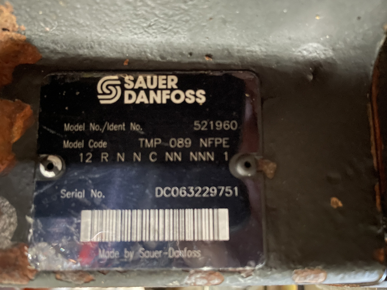 Pompa jazdy hydrostat Sauer Danfoss 521960 TMP-089 NFPE - Bomba hidráulica para Maquinaria agrícola: foto 5 Pompa jazdy hydrostat Sauer Danfoss 521960 TMP-089 NFPE - Bomba hidráulica para Maquinaria agrícola: foto 5