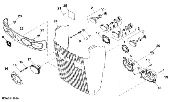 RE254054 John Deere 8345R - Ekran - Carrocería y exterior para Tractor: foto 1 RE254054 John Deere 8345R - Ekran - Carrocería y exterior para Tractor: foto 1