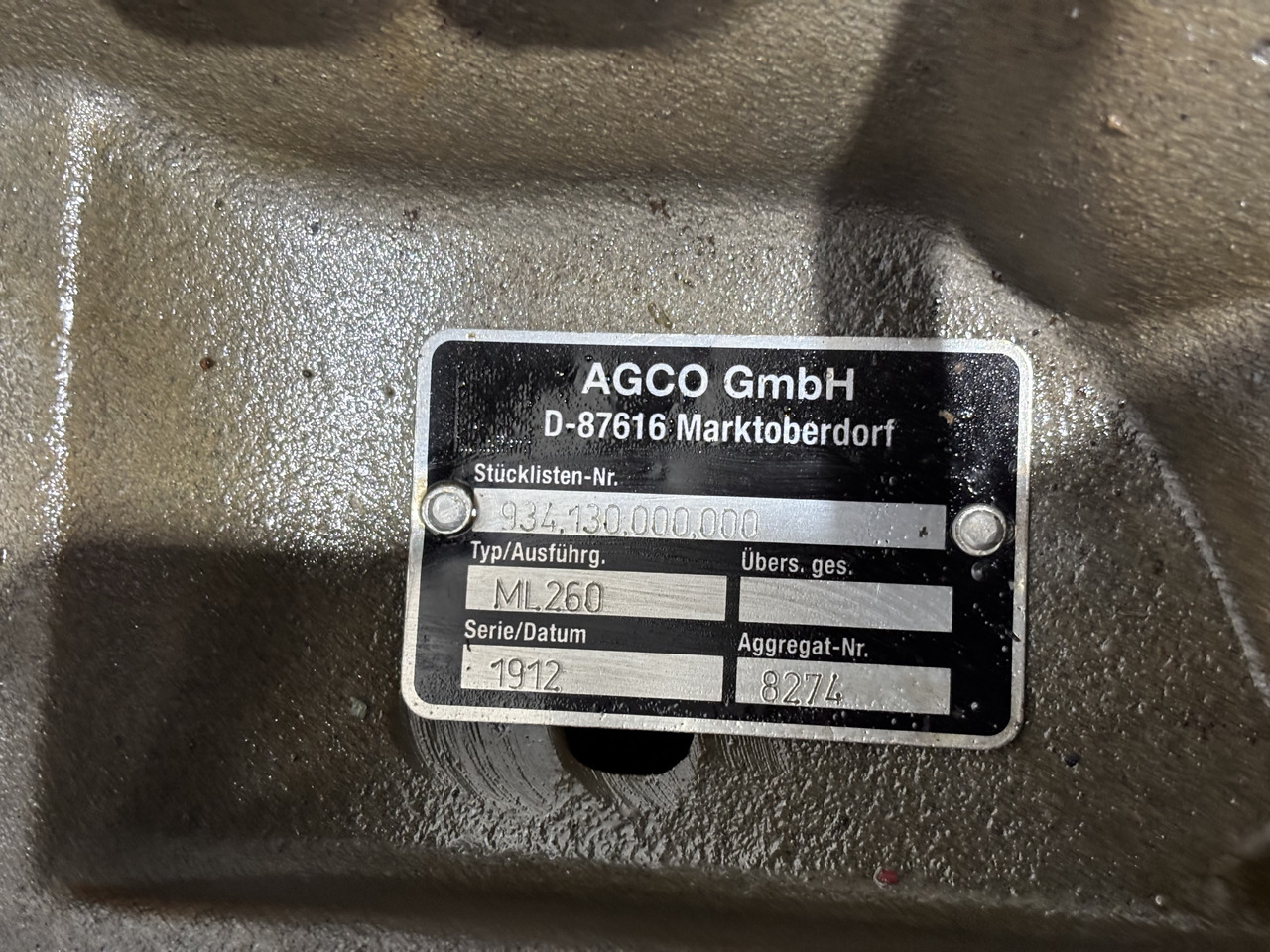Skrzynia Biegów AGCO Fendt ML260 Po Regeneracji - Caja de cambios para Maquinaria agrícola: foto 4 Skrzynia Biegów AGCO Fendt ML260 Po Regeneracji - Caja de cambios para Maquinaria agrícola: foto 4