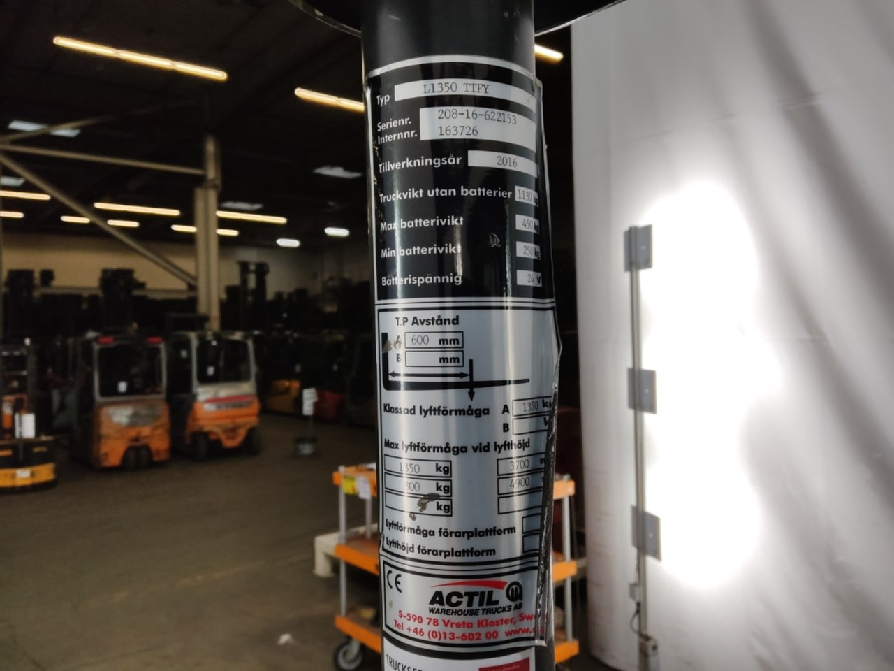 Actil L1350 - Apilador: foto 2 Actil L1350 - Apilador: foto 2
